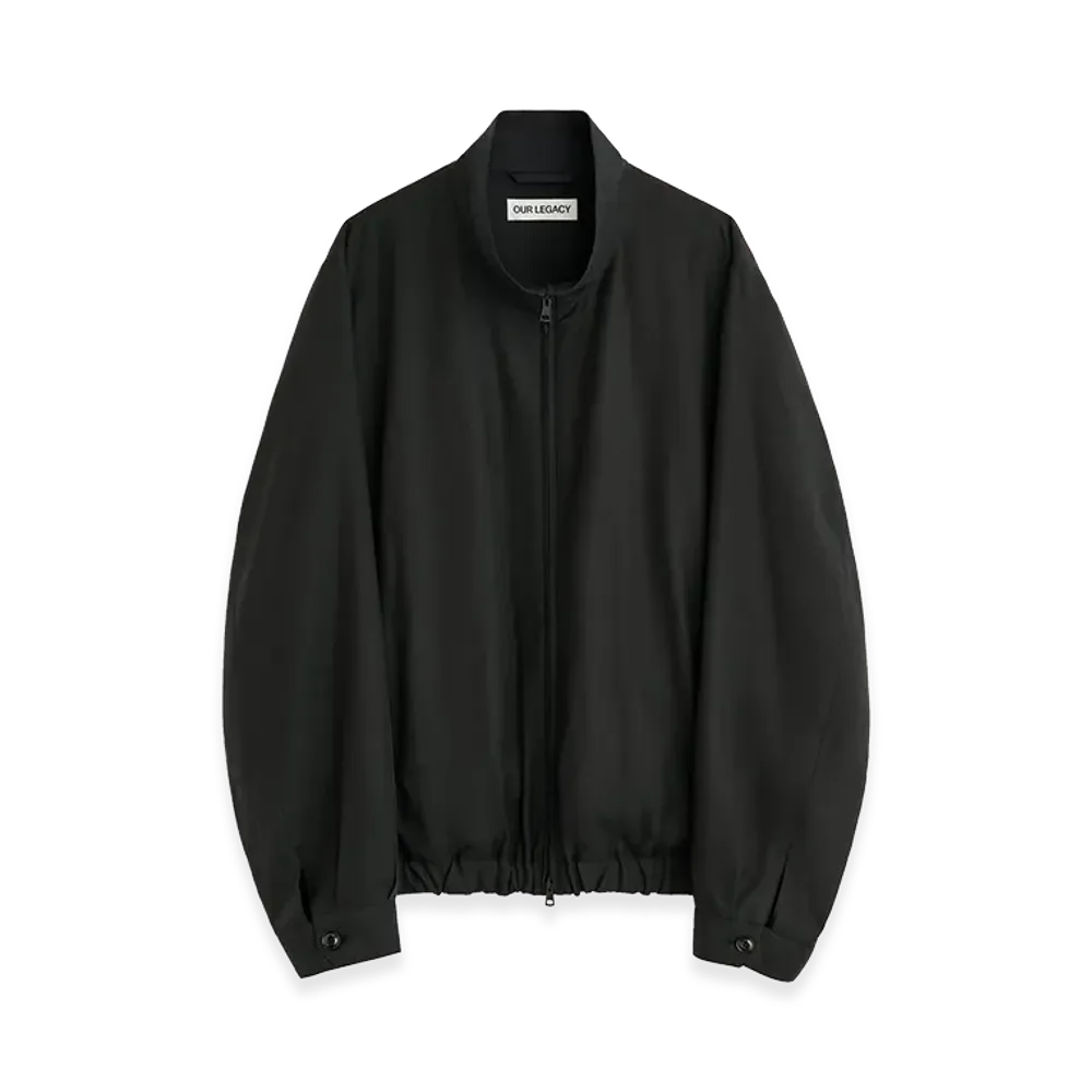 OUR LEGACY Casino Jacket "Still Black Calm Cupro Cotton"