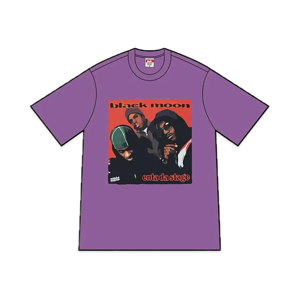 シュプリーム x ダックダウン レコーズ エンタ ダ ステージ Tシャツ "パープル"