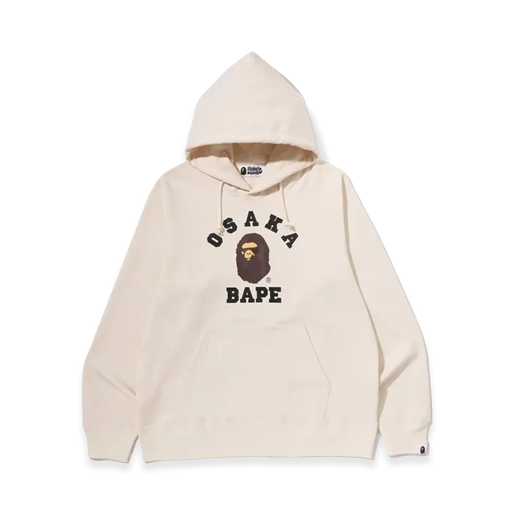 A BATHING APE Osaka Exclusive Osaka College Pullover Hoodie "Ivory"
