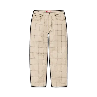 Supreme Studded Seam Loose Fit Jean "Natural"