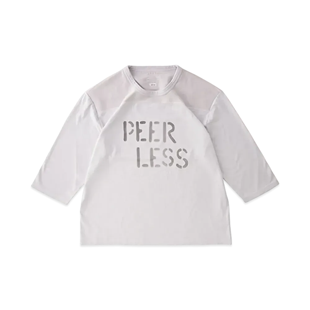 visvim AMPLUS TEE 3/4 PEERLESS "White"