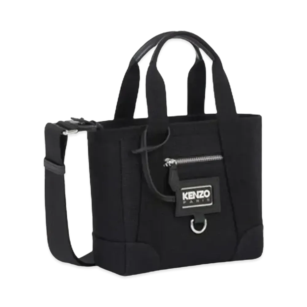 KENZO 'TAG' Mini Canvas Tote Bag "Black"