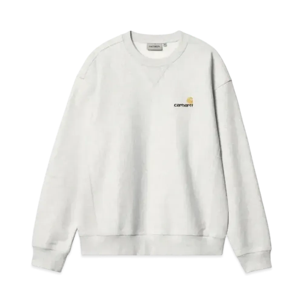 Carhartt WIP American Script Sweat "Ash Heather"