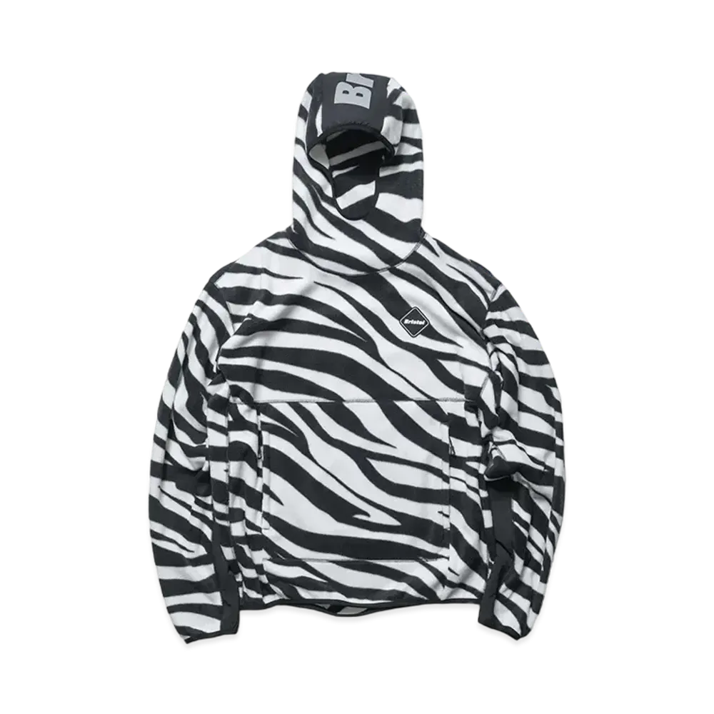 F.C.Real Bristol Zebra Fleece Pullover Hoodie "Black"