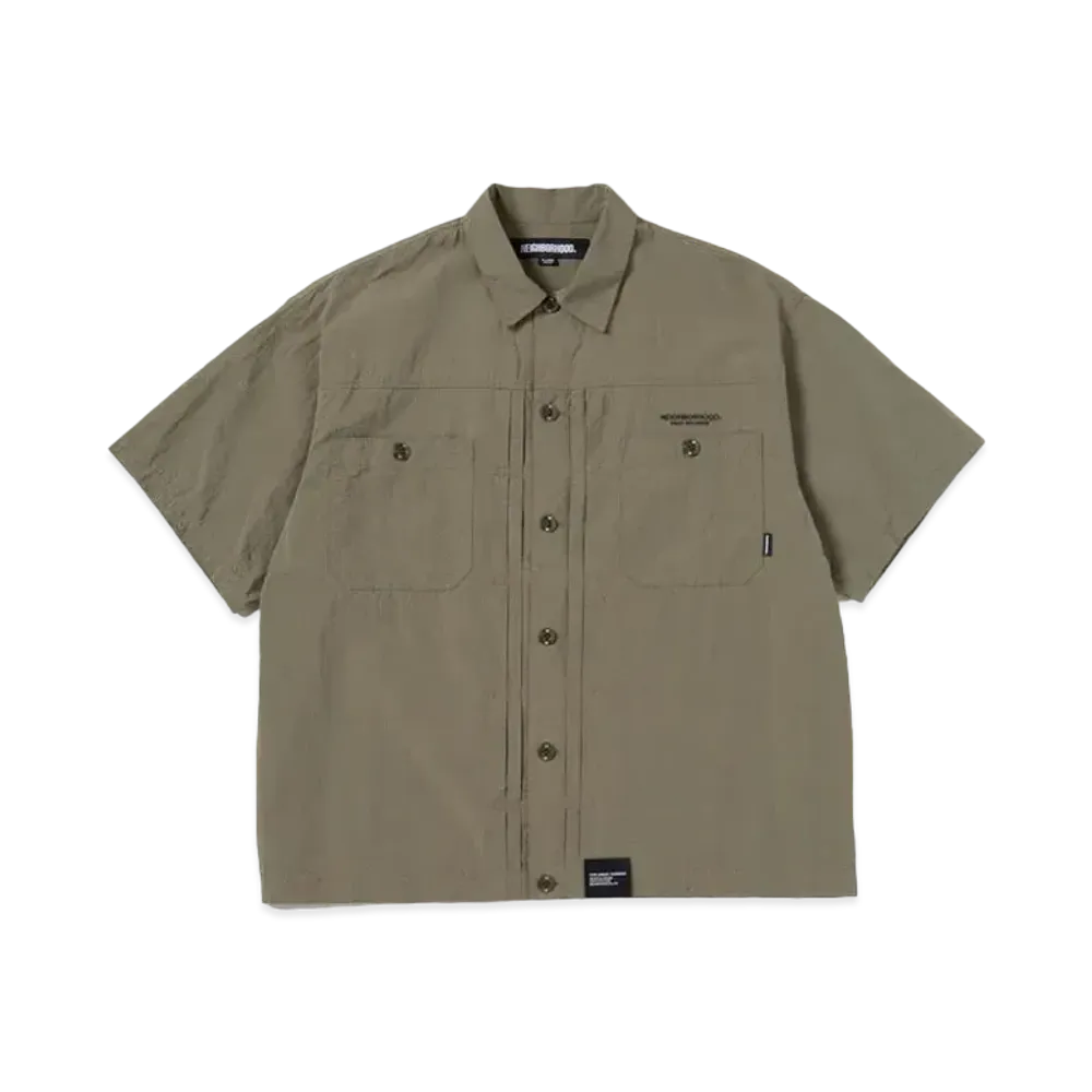 NEIGHBORHOOD Chambray Type-2 Shirt SS "Olive Drab"