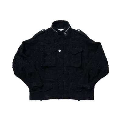 doublet Tweed Military Jacket "Black"