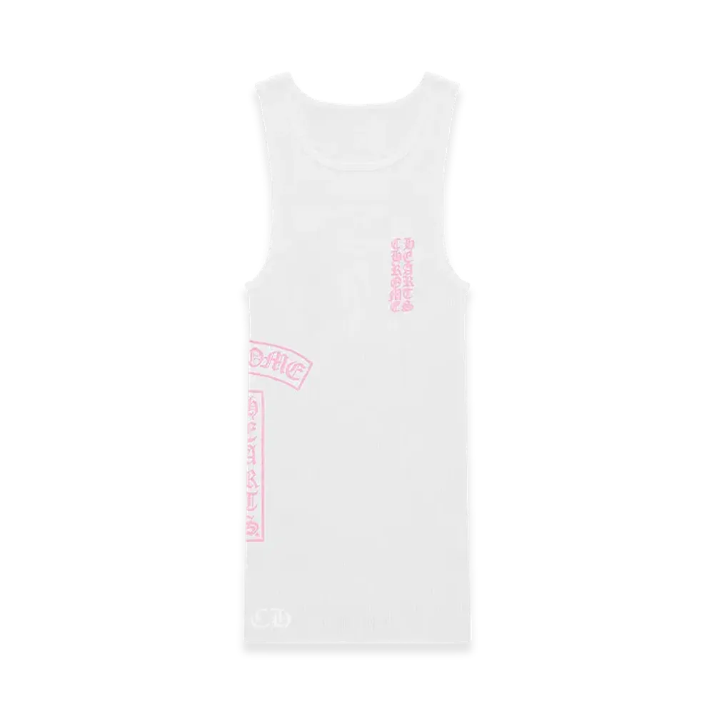 Chrome Hearts Love You Tank Top "White/Pink"