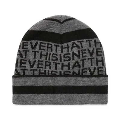 thisisneverthat Striped Jacquard Beanie "Grey"