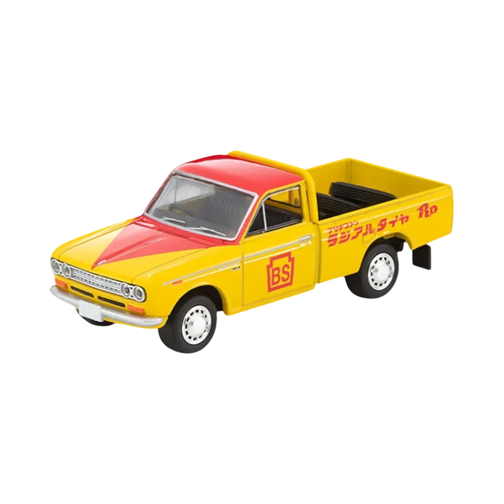 TOMYTEC "TOMICA LIMITED VINTAGE" 1/64 LV-195a Datsun Truck 1300 Deluxe (Bridgestone)