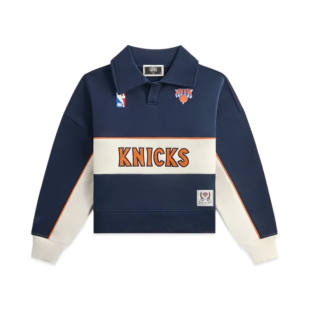 Kith Kids for the New York Knicks Coach Nelson Collared Pullover "Nocturnal"