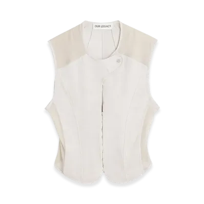 OUR LEGACY Women's Corset Vest "Dust Bunny Disrupted Sateen"