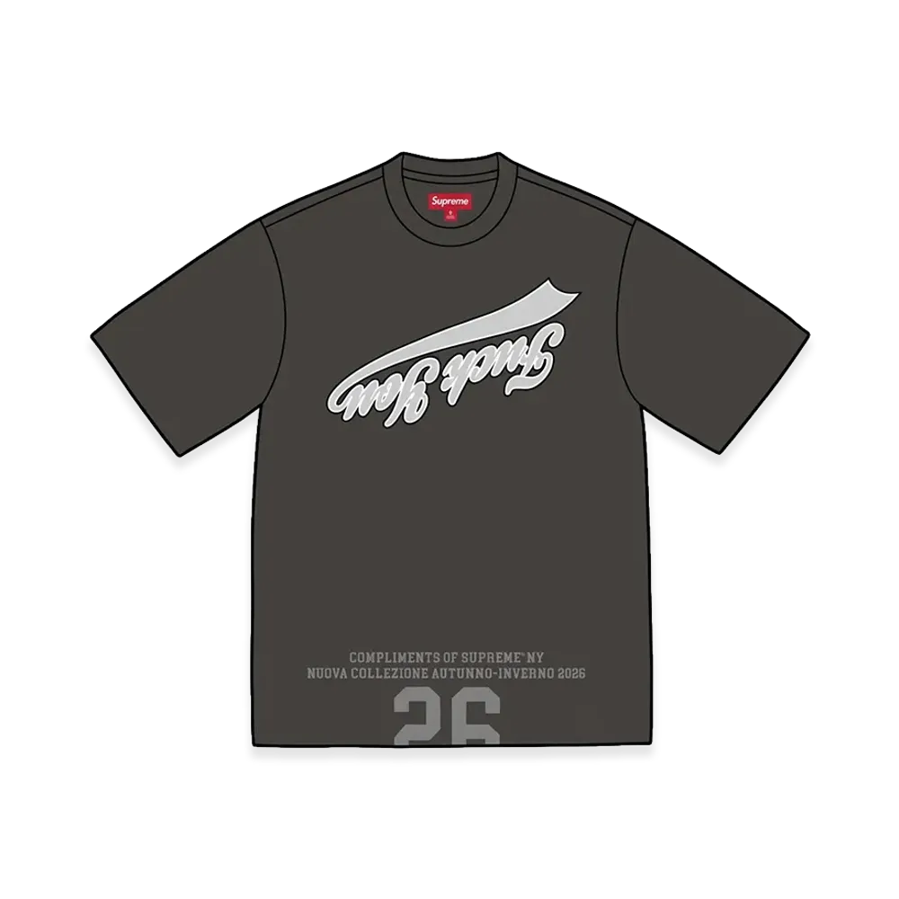Supreme Cracked Flipped S/S Top "Black"