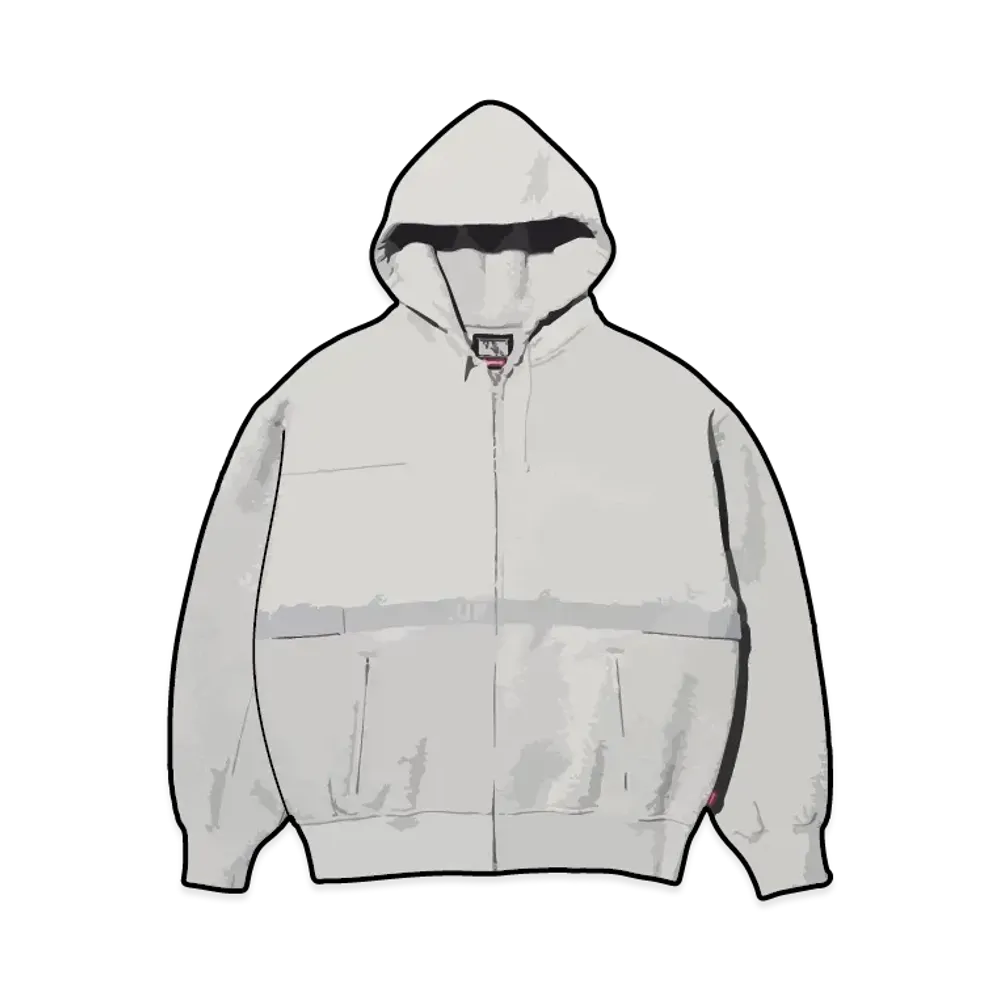 Supreme x Marithe + Francois Girbaud Zip Up Hooded Sweatshirt "Heather Grey"