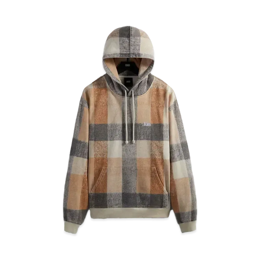 Kith Plaid Williams III Hoodie "Desert"