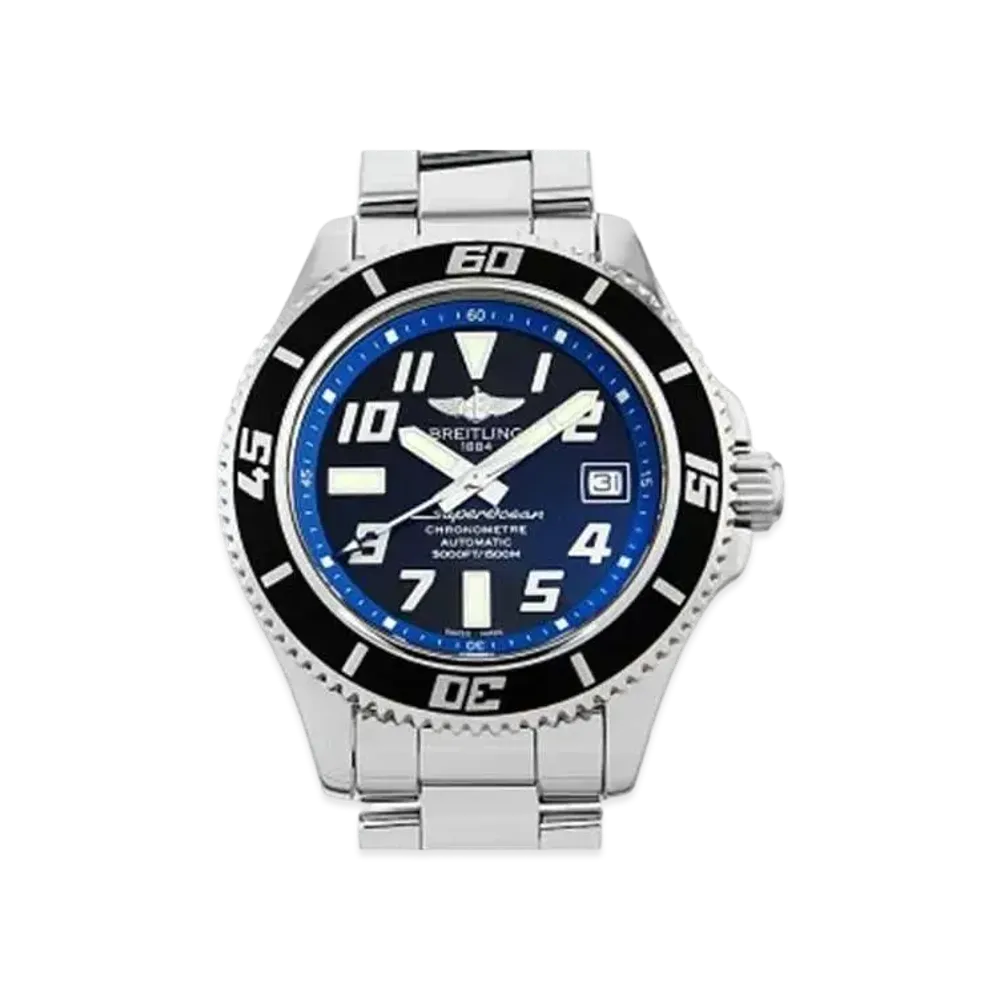 Breitling Superocean 42 Abyss Blue "Black/Stainless Steel"