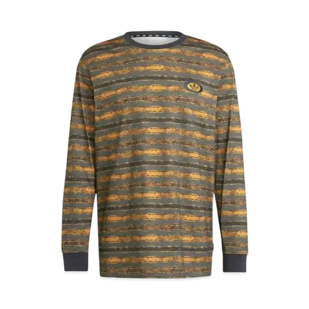 adidas Originals 90s Long Sleeve Stripe T-Shirt "Blue"