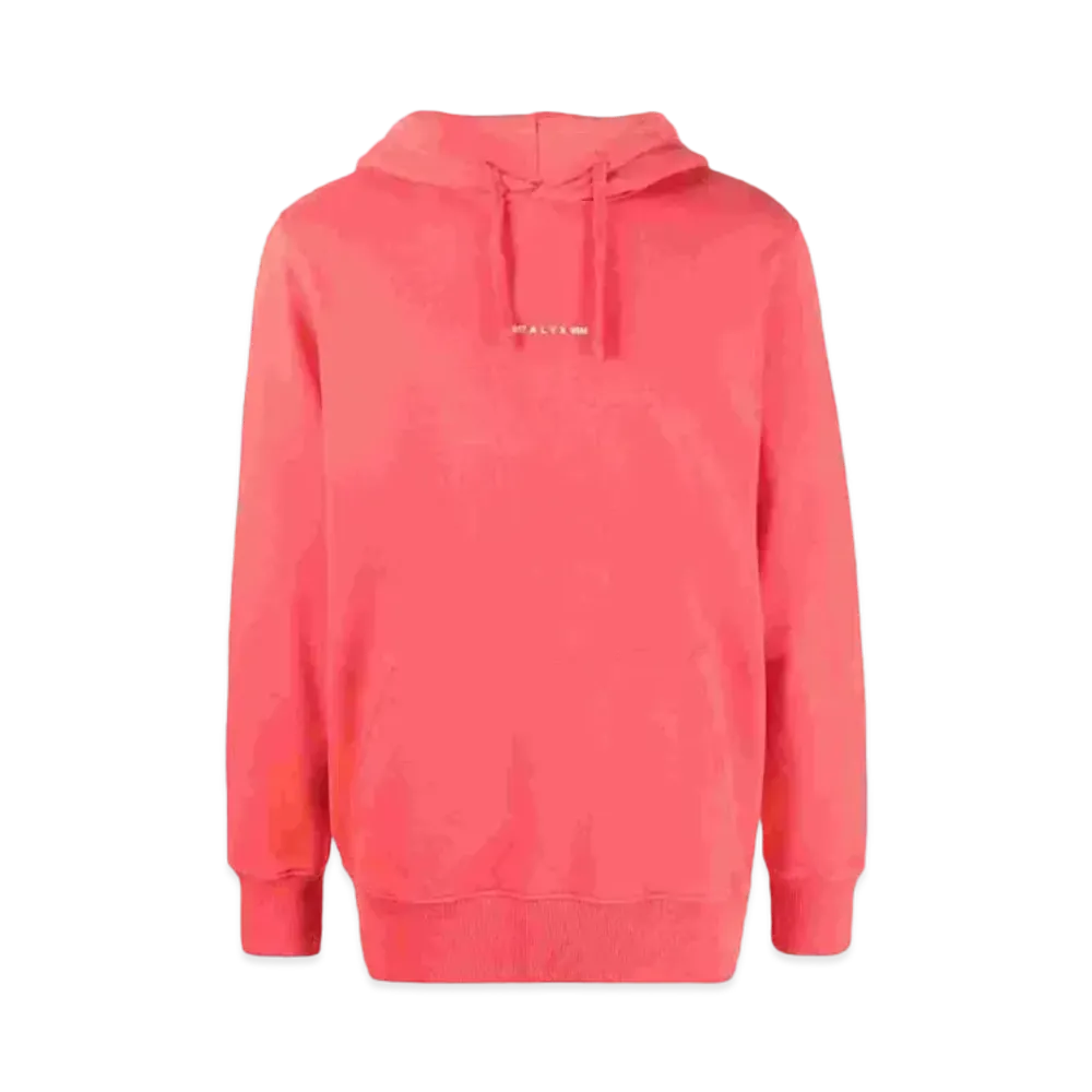 1017 ALYX 9SM Logo-Print Drawstring Hoodie "Pink"