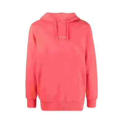 1017 ALYX 9SM Logo-Print Drawstring Hoodie "Pink"