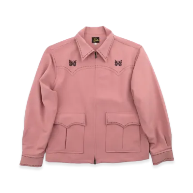 NEEDLES PE/PU Double Cloth Western Sport Jacket "Pink"