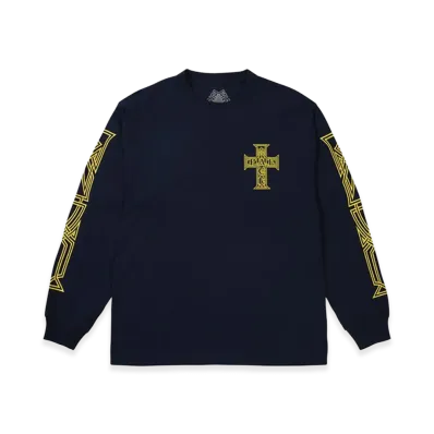 PALACE Y So Cross Longsleeve "Navy"