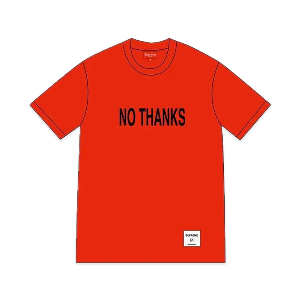 Supreme No Thanks S/S Top "Red"