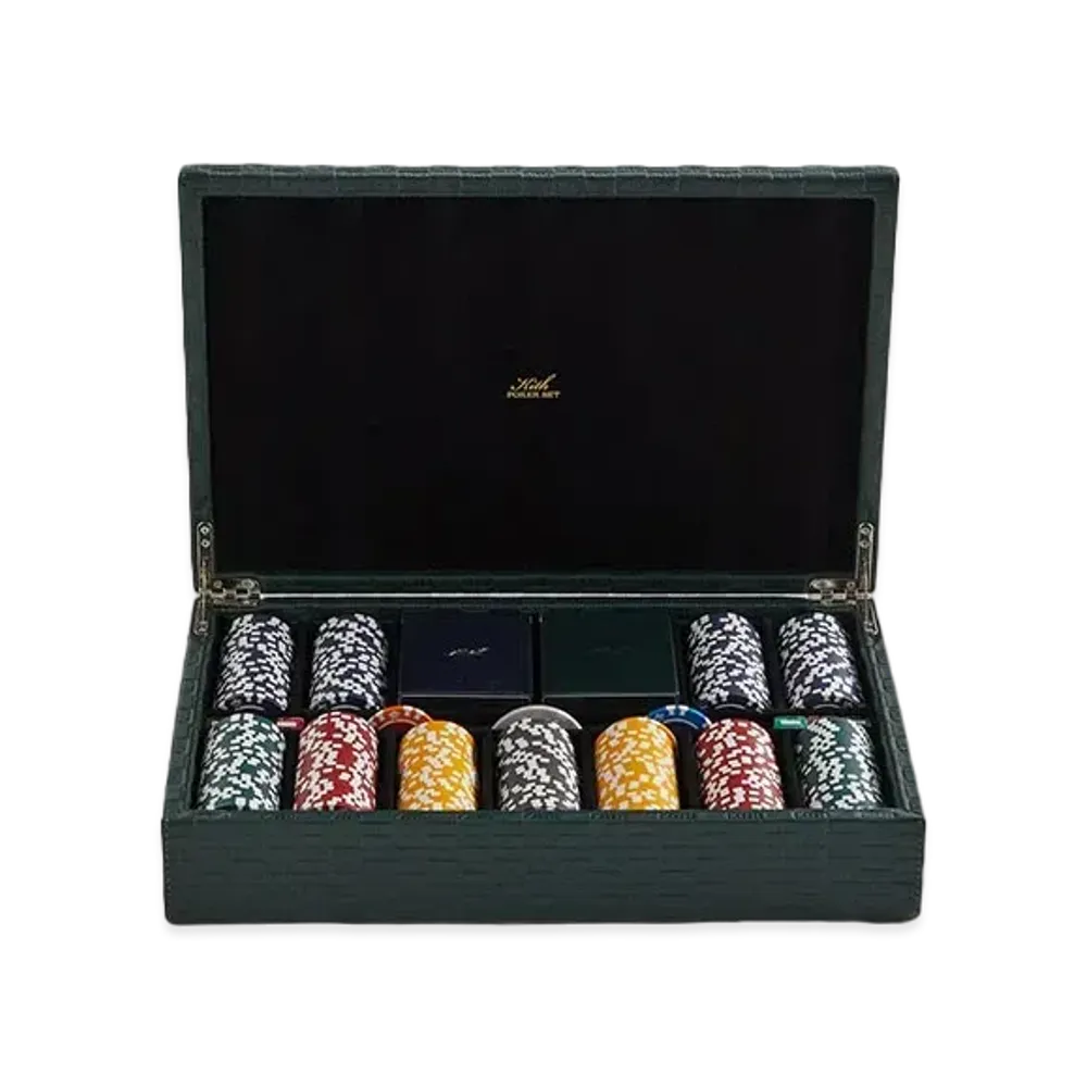 Kith Kithmas Monogram Poker Set in Saffiano Leather "Stadium"