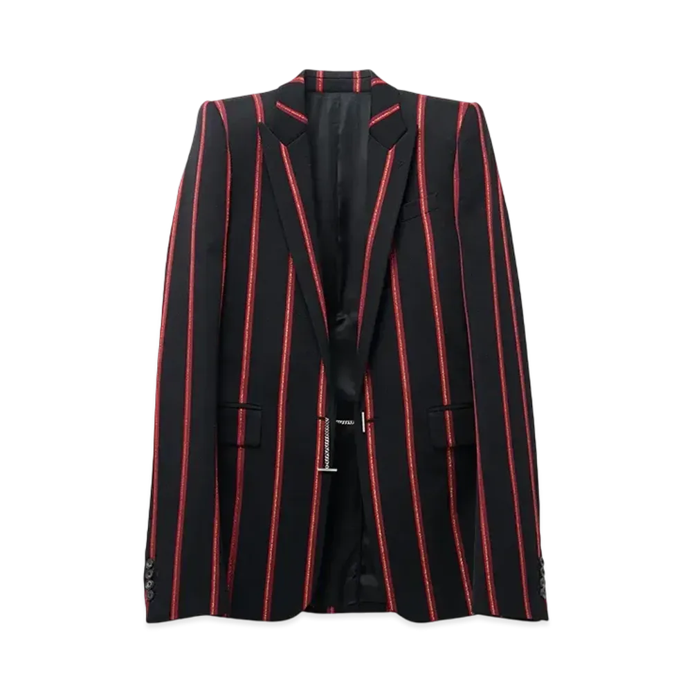 Alexander McQUEEN Blazer Stripe Jacket "Black/Red/Gold"