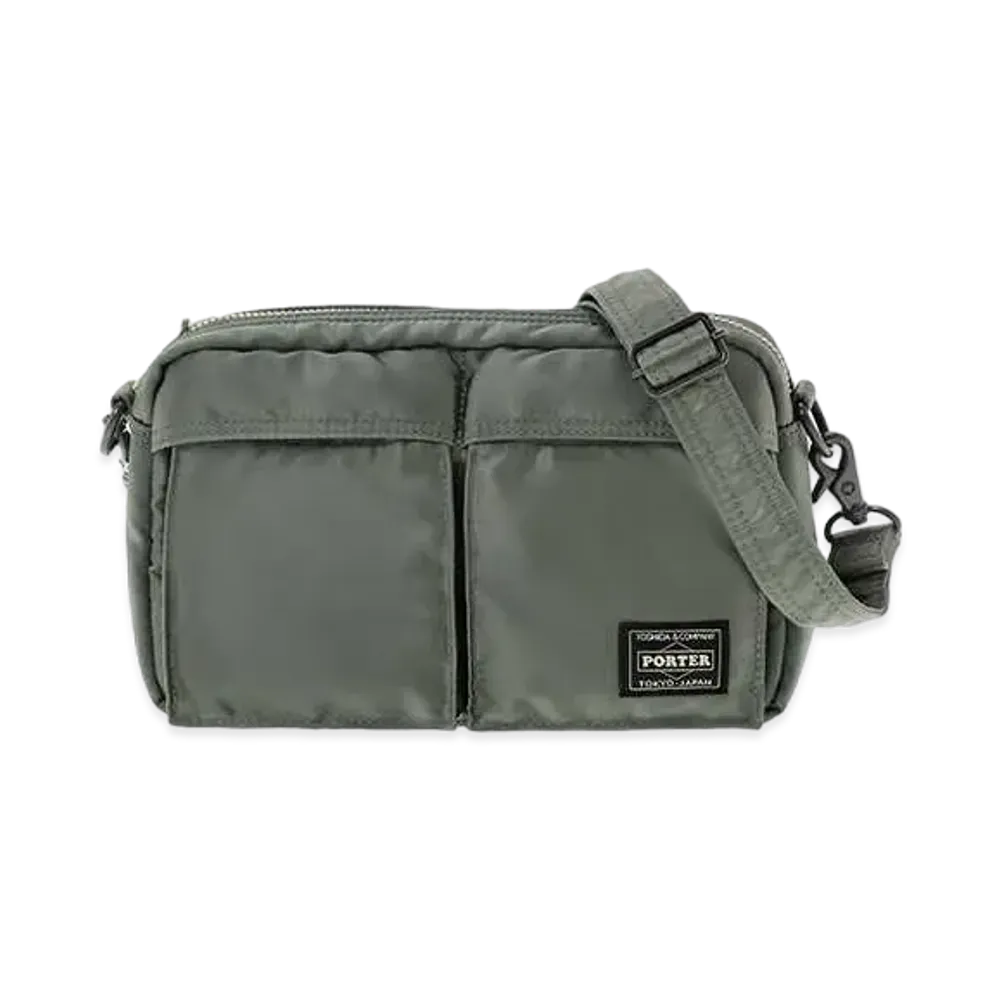PORTER / TANKER Sling Bag "Sage Green"