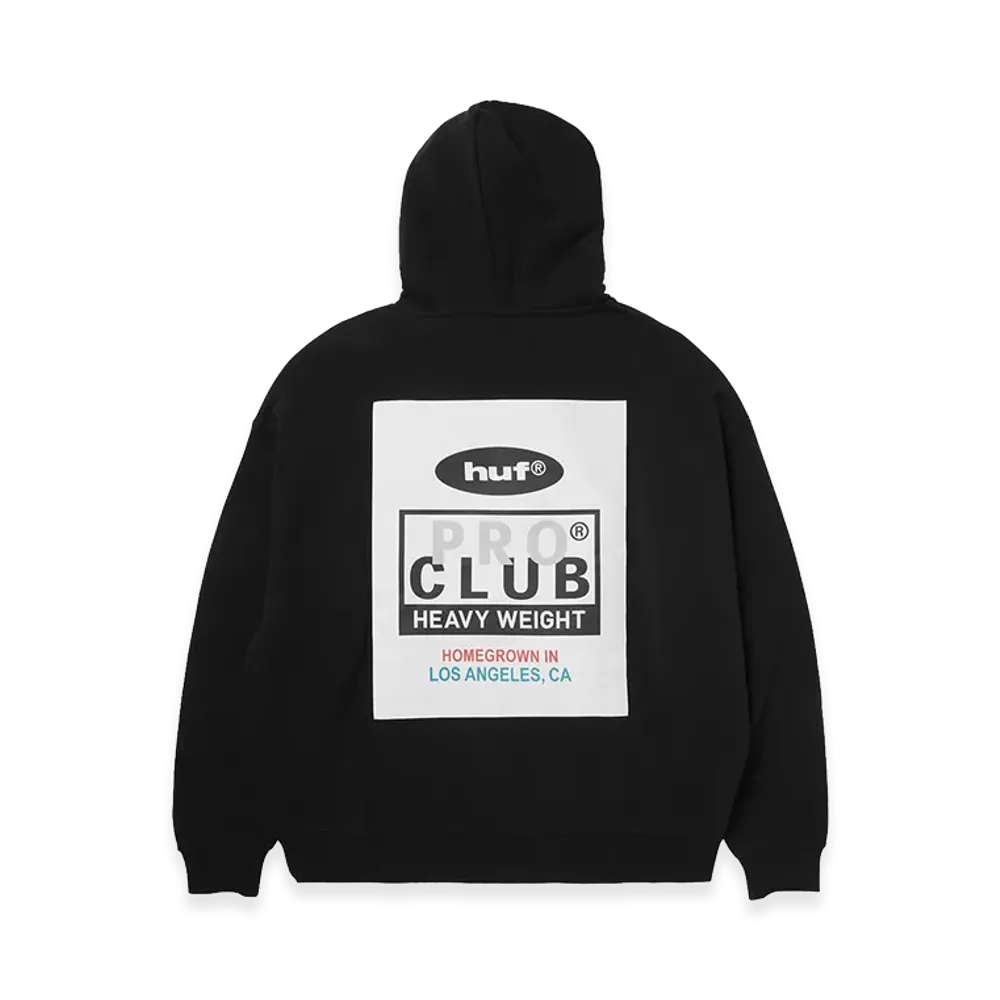 HUF x PROCLUB Heavyweight Hoodie "Black"