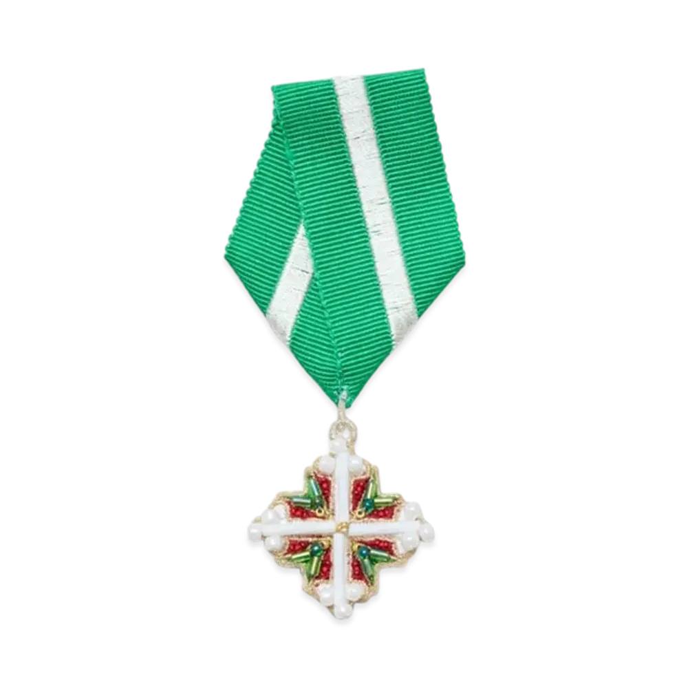 UNDERCOVER Medal Brooch "Light Green"