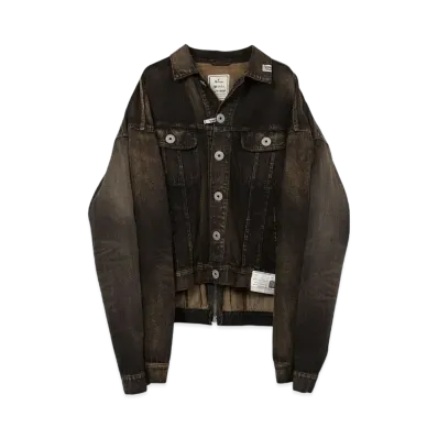 Maison MIHARA YASUHIRO Both Sides Front Denim Jacket "Black"