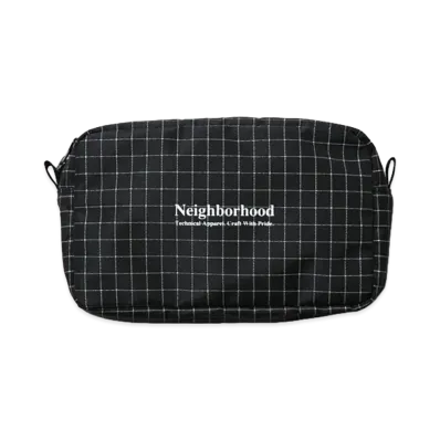 NEIGHBORHOOD Reflective Pouch "Black"
