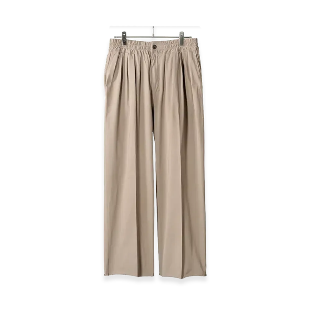 ANCELLM Cut Gather Easy Pants "Beige"