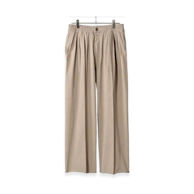 ANCELLM Cut Gather Easy Pants "Beige"