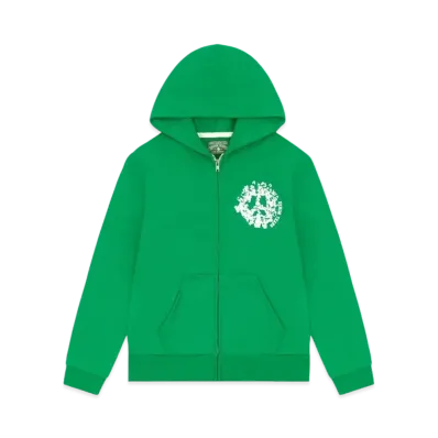 DENIM TEARS Denim University Zip Hoodie "Green"