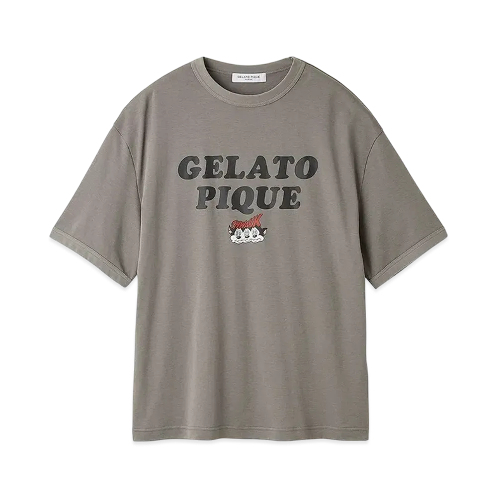 GELATO PIQUE Homme x KOUSUKE SHIMIZU One-Point T-Shirt "Gray"