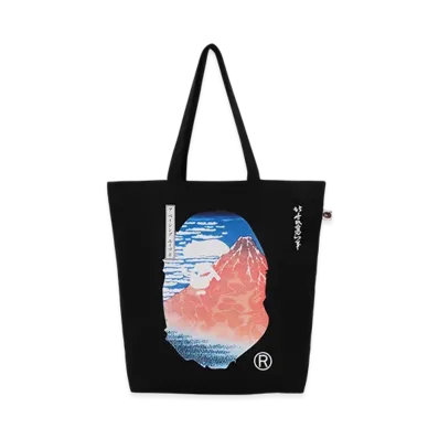 A BATHING APE x UKIYO-E Tote Bag "Orange"