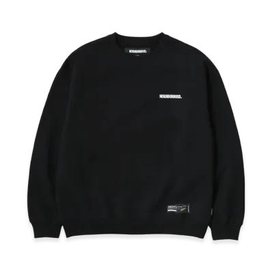 NEIGHBORHOOD Plain Sweat Crewneck LS "Black"