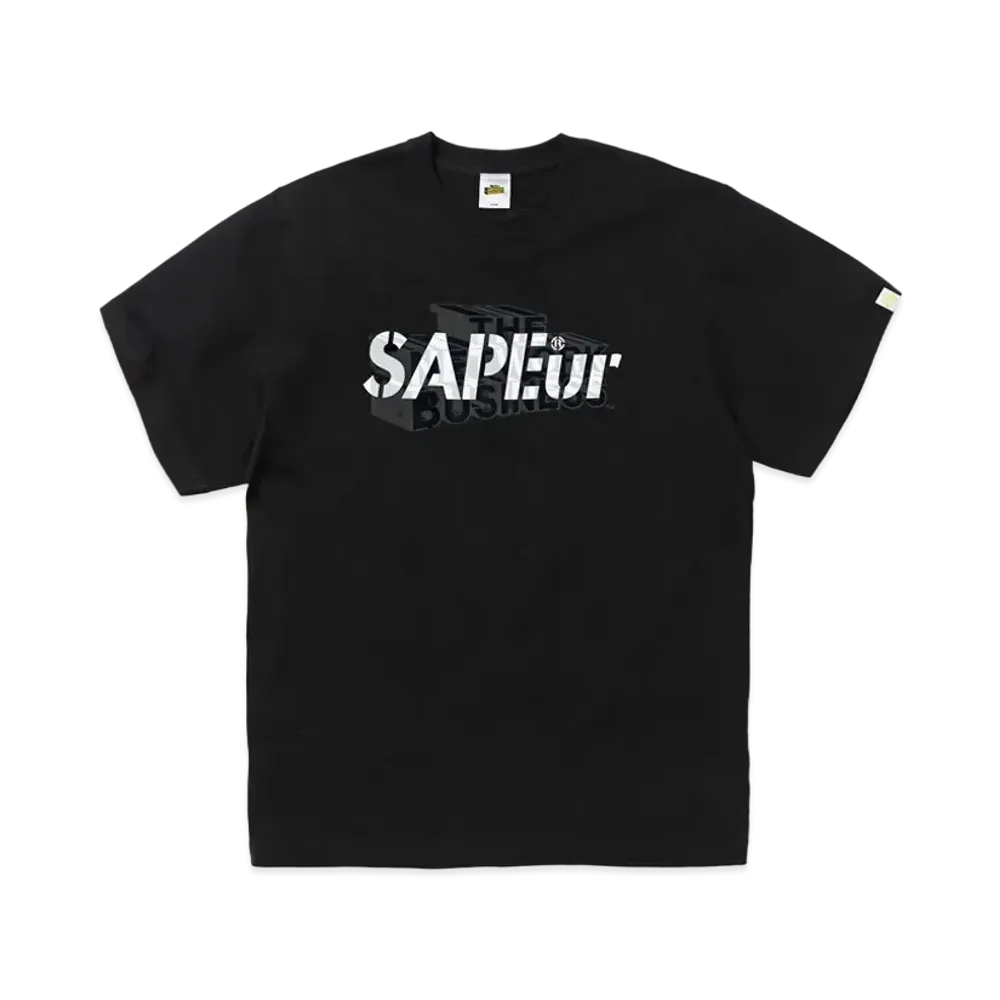SNKRDUNK × THE NETWORK BUSINESS × SAPEur® Tee "Black/White"