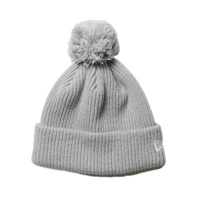NEW ERA Kid's Pom Pom Knit Rib "Light Gray"