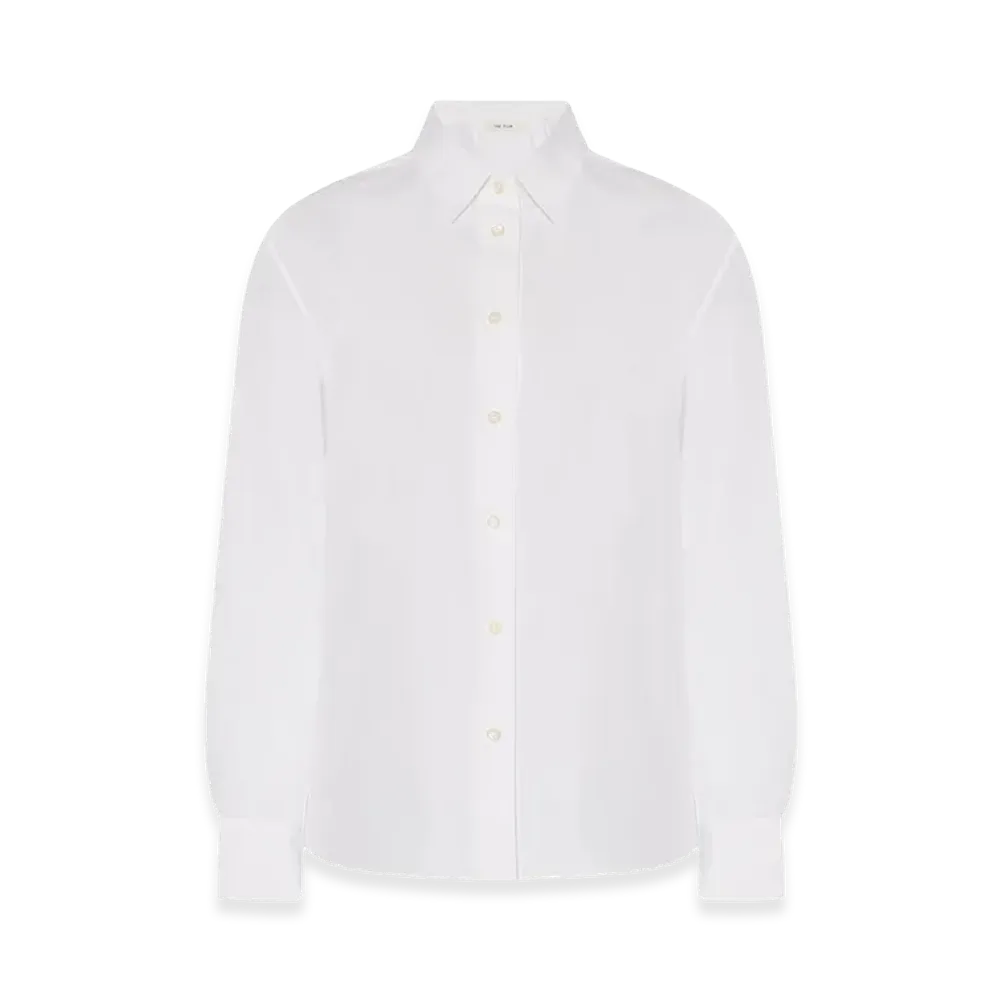 The Row Women's Sadie Cotton Shirt "White"
