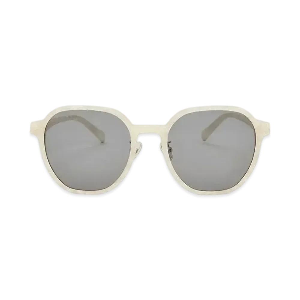 CHARLES & KEITH Square Recycled Acetate Sunglasses "Cream"
