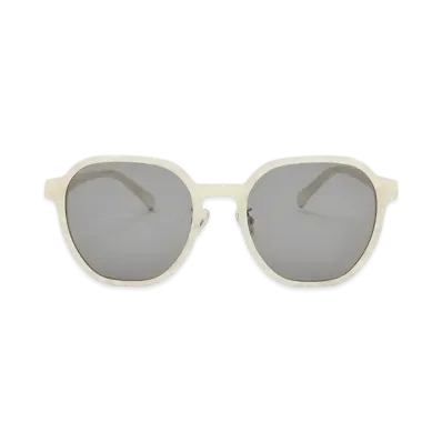 CHARLES & KEITH Square Recycled Acetate Sunglasses "Cream"