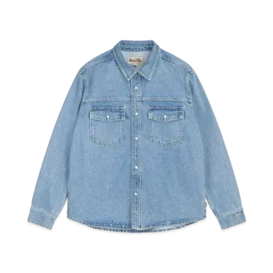 Stussy Boxy Western Denim Shirt "Light Blue"