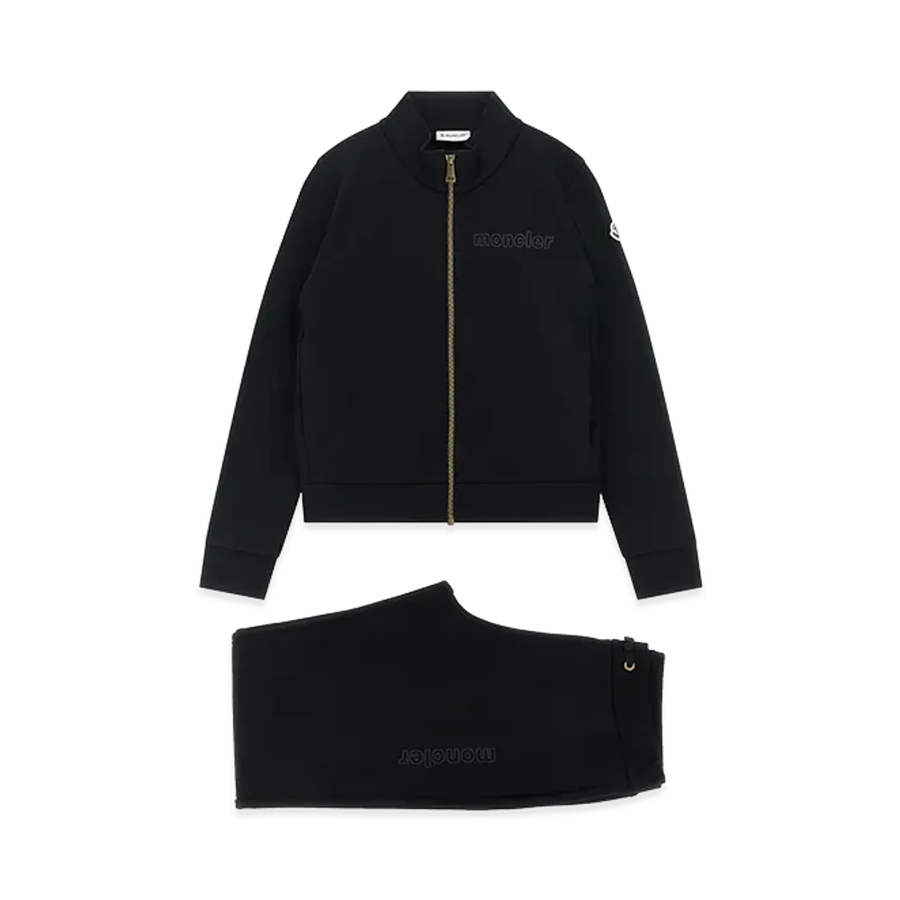 MONCLER Kids Sweatshirt And Logo Joggers Set "Black"