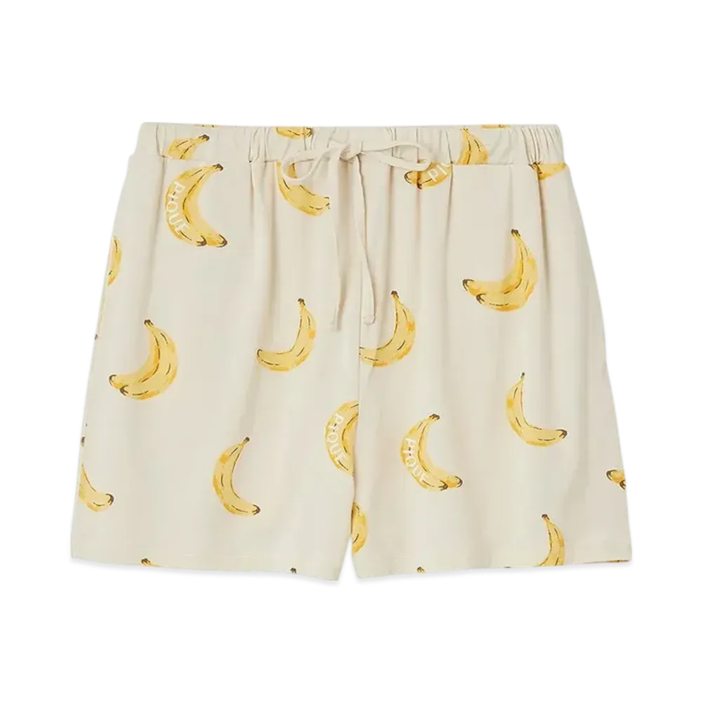 GELATO PIQUE Cool Touch Sensation Fruit Pattern Shorts "Yellow"