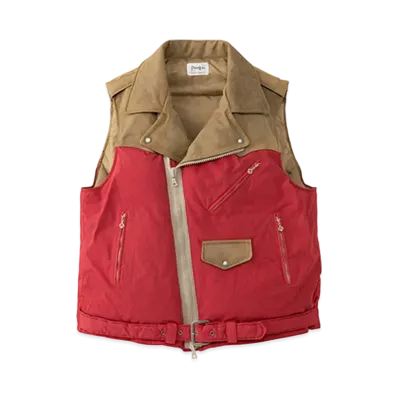 visvim STRABLER DOWN VEST "Red"