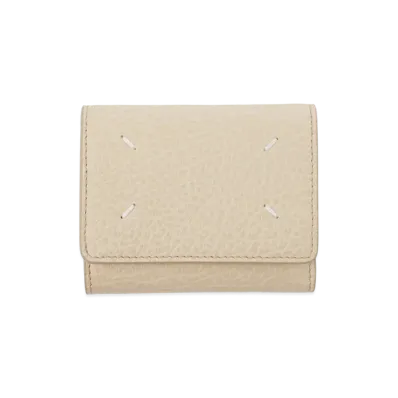 Maison Margiela Wallet Clip 3 With Zip "Amande"