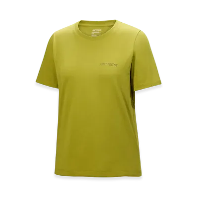 ARC'TERYX Women's Kragg SL Cotton Blurred Bird Crew SS "Olive Moss/Tatsu" X000009500