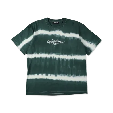 WIND AND SEA Border Tie-Dye S/S Tee "Green"